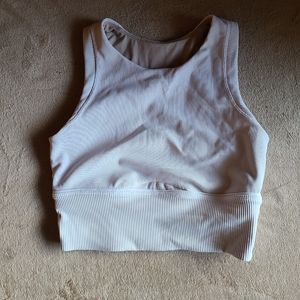 ✨LULU LEMON✨ White Sports Bra/Top Size 6